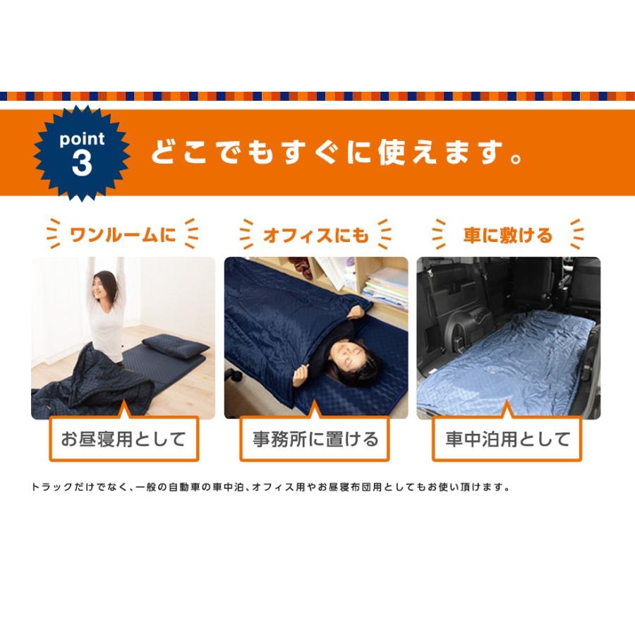 EMOOR（エムール） 車中泊用 防災 敷き布団 カミオンライト 約60×200cm