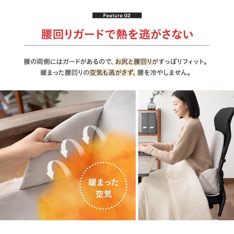 ヒータークッション パネルヒーター タイマー付 省エネ 椅子用ヒーター シートヒーター 電気ヒーター あったか 冬用 防寒 冷え 座椅子 車 暖房器具 エムール | EMOOR | 07