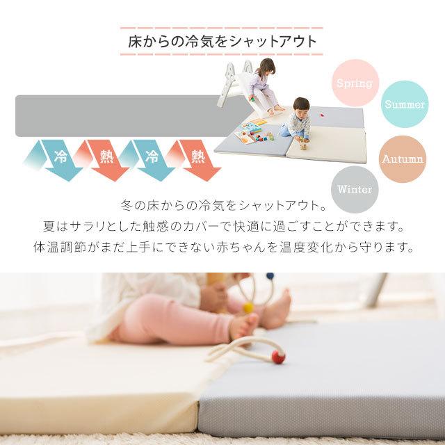 EMOOR（エムール） 折りたたみ プレイマット 140×140 大判 厚手 防音