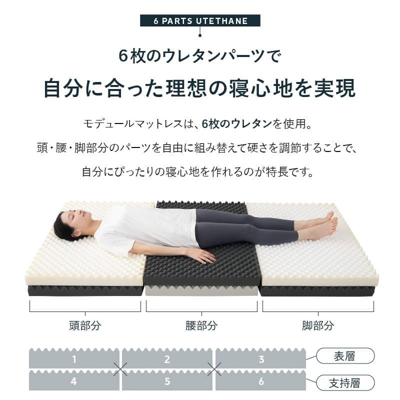 EMOOR（エムール） マットレス シングル 極厚 14cm 三つ折り