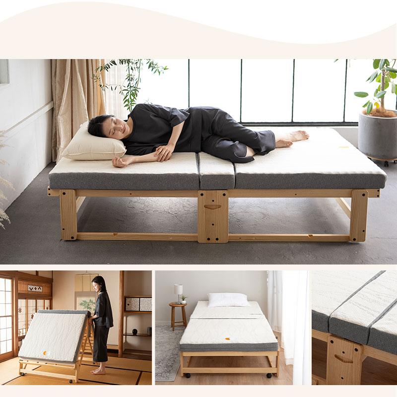 EMOOR 折りたたみベッド専用 マットレス シングル 3つ折り EMOOR 折りたたみベッド専用 マットレス シングル 3つ折り