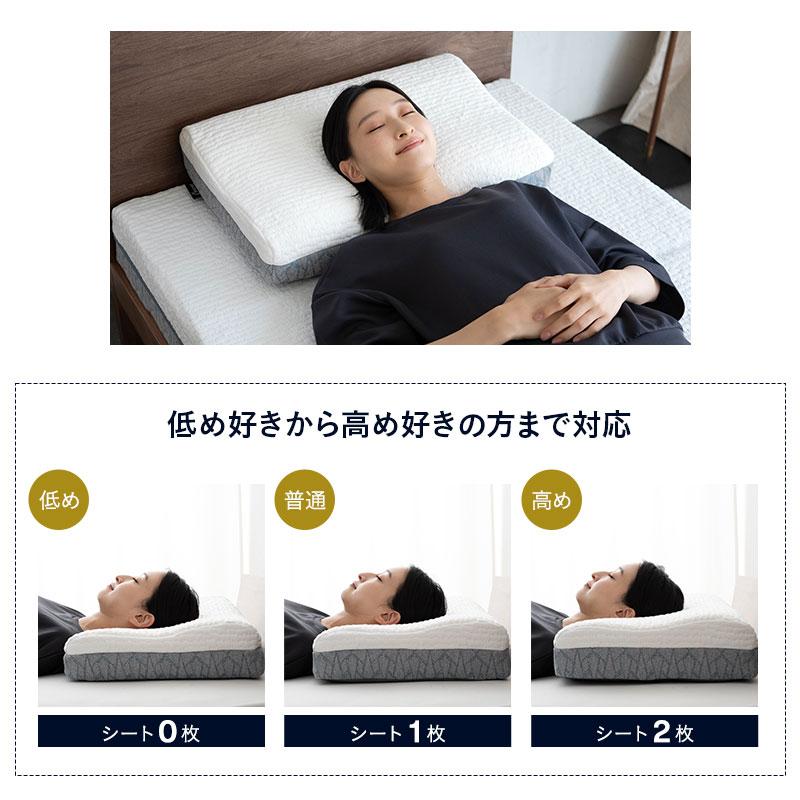 EMOOR（エムール） プレミアムピロー 40×60 枕 まくら ピロー 3層 高さ
