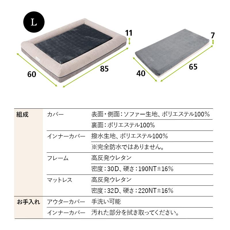 EMOOR ドッグ マットレス 体圧分散 3D構造 プレミアム フラット