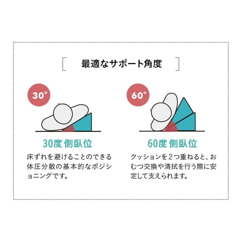 EMOOR（エムール） 体位変換クッション 2個セット 介護クッション 足枕