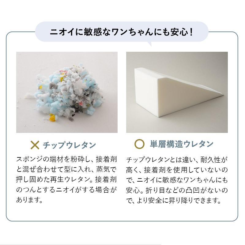 ドッグスロープ スロープ ステップ 犬 犬用 ドッグ ペット 階段 ペットスロープ 送料無料 ウレタン 綿100% 踏み台 犬用品 ケガ防止 介護 ペット用品 エムール | EMOOR | 11
