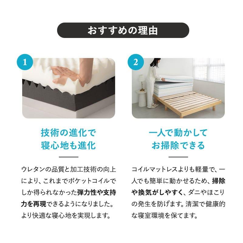 マットレス シングル ダブル 超極厚 20cm 5層 三つ折り 折りたたみ 高反発 ウレタン 腰痛 肩こり 3つ折り 収納 ベッド 布団 アルティメット 送料無料 エムール | EMOOR | 10