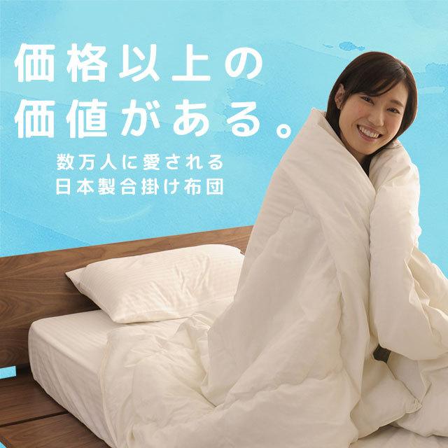 合い掛け布団 シングルサイズ 日本製 防ダニ ダニ防止 防虫 抗菌防臭