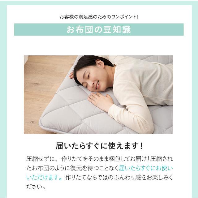 EMOOR（エムール） 日本製 布団6点セット シングル 非圧縮 抗菌防臭 防