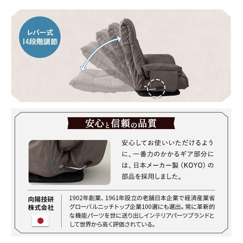 EMOOR 回転座椅子 リクライニングチェア 完成品 回転式 ゆったり EMOOR 回転座椅子 リクライニングチェア 完成品 回転式 ゆったり