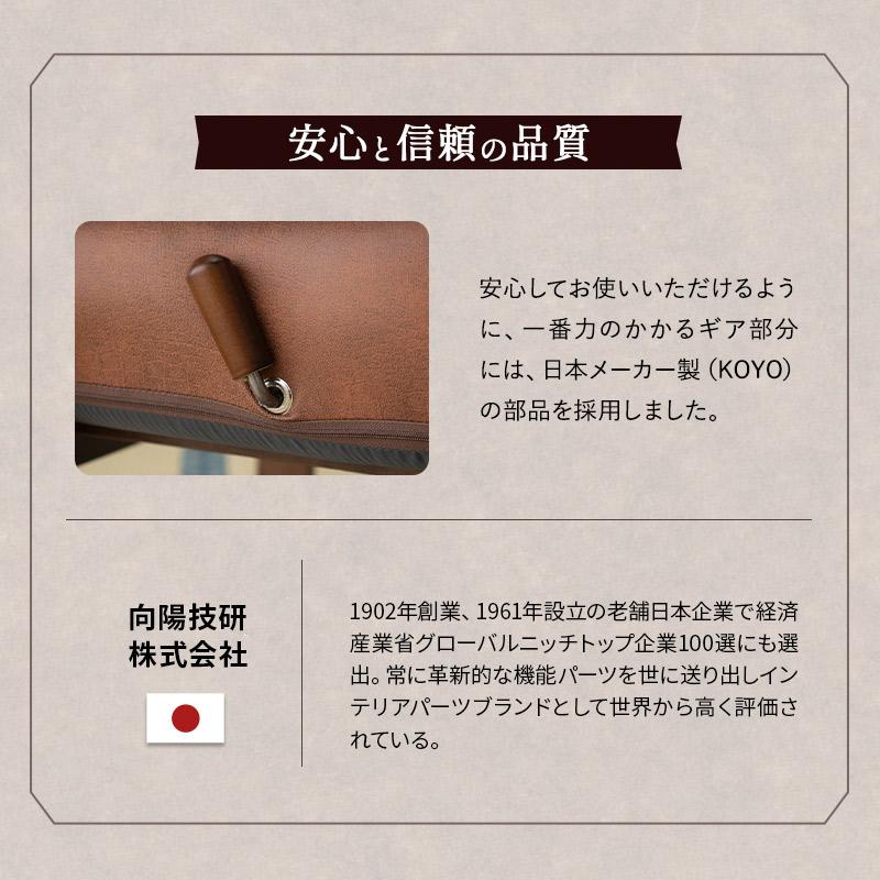 リクライニングチェア れおん ヘッドレスト 高さ調節 ファブレザー 高座椅子 ソファ 一人用 1人掛け 軽量 疲れにくい 腰痛 お昼寝 自宅 北欧 送料無料 エムール_13
