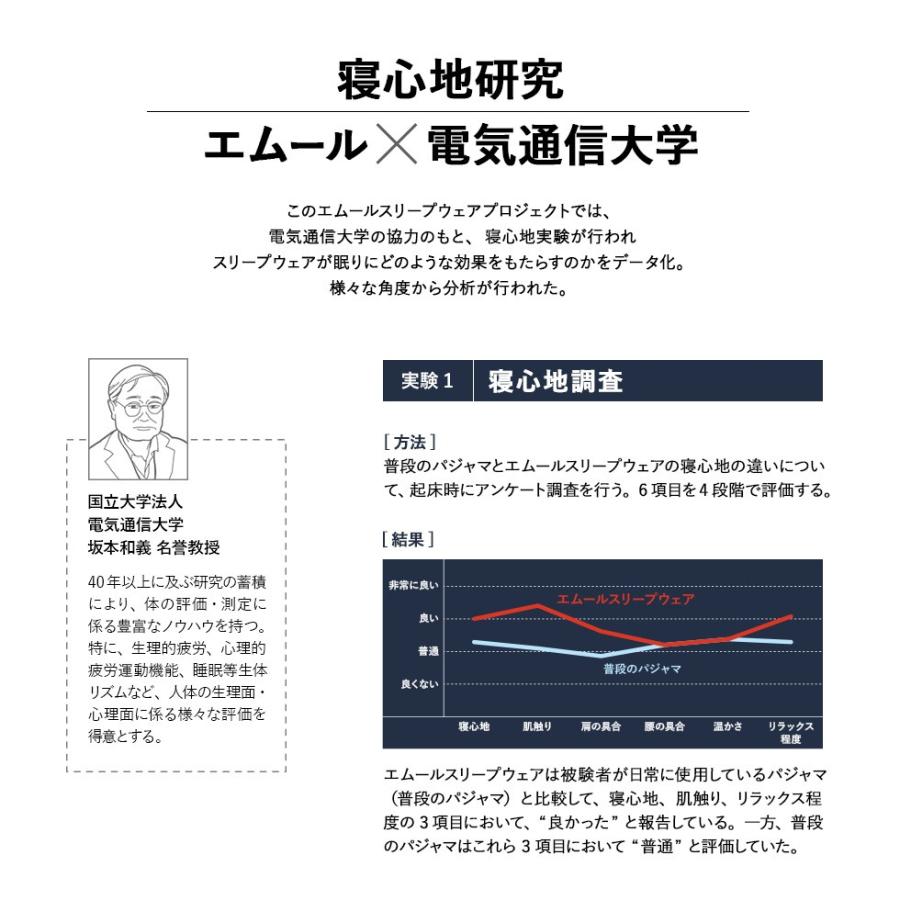 パジャマ スリープウェア 寝衣 パジャマ ウェア 上着 寝巻き 睡眠 眠り 快眠 安眠 吸汗速乾性 放熱性 サラサラ  ポリエステル 洗濯できる エムール｜at-emoor｜14