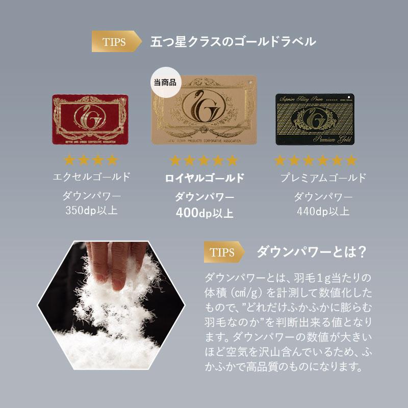 EMOOR（エムール） 日本製 羽毛布団 3点セット シングル ロイヤル