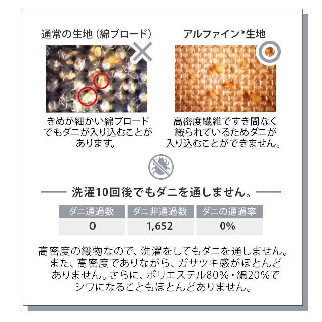 ベッド用 カバー 3点 セット シングル 日本製 洗える 防 ダニ 花粉 吸湿 速乾 薬剤 不使用 アルファイン 敷 枕 ピロ 布団 シーツ 北欧 無地 新生活 エムール_19