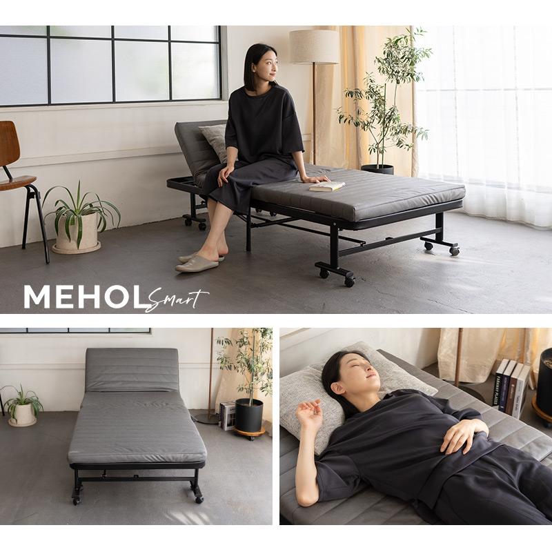 EMOOR 折りたたみベッド シングル 完成品 マットレス付 EMOOR 折りたたみベッド シングル 完成品 マットレス付