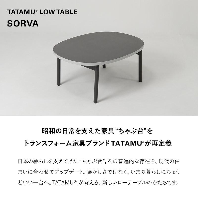 折りたたみ テーブル 幅85cm 楕円形 完成品 薄型 軽量 スリム ローテーブル デスク 机 食事 仕事 リビング ダイニング 折り畳み 収納 新生活 送料無料 エムール_3