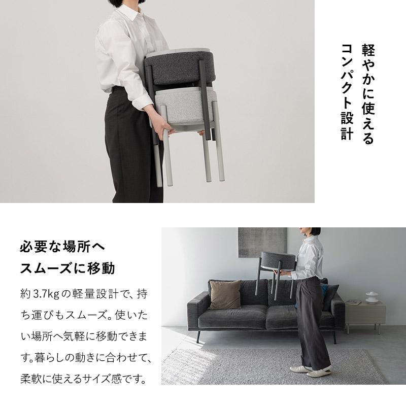 スツール サイドテーブル 円形 完成品 リバーシブル オットマン ラウンド デスク 机 椅子 チェア リビング ダイニング 寝室 来客 収納 新生活 送料無料 エムール_11
