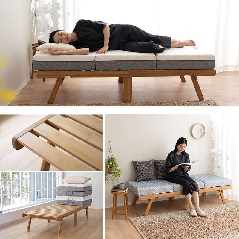 EMOOR 折りたたみベッド(大幅値下げ しました) EMOOR 折りたたみベッド シングル スリムサイズ 完成品