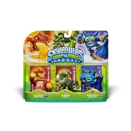 Skylanders SWAP FORCE TRIPLE PACK : SLOBBER TOOTH/LAVA BARF