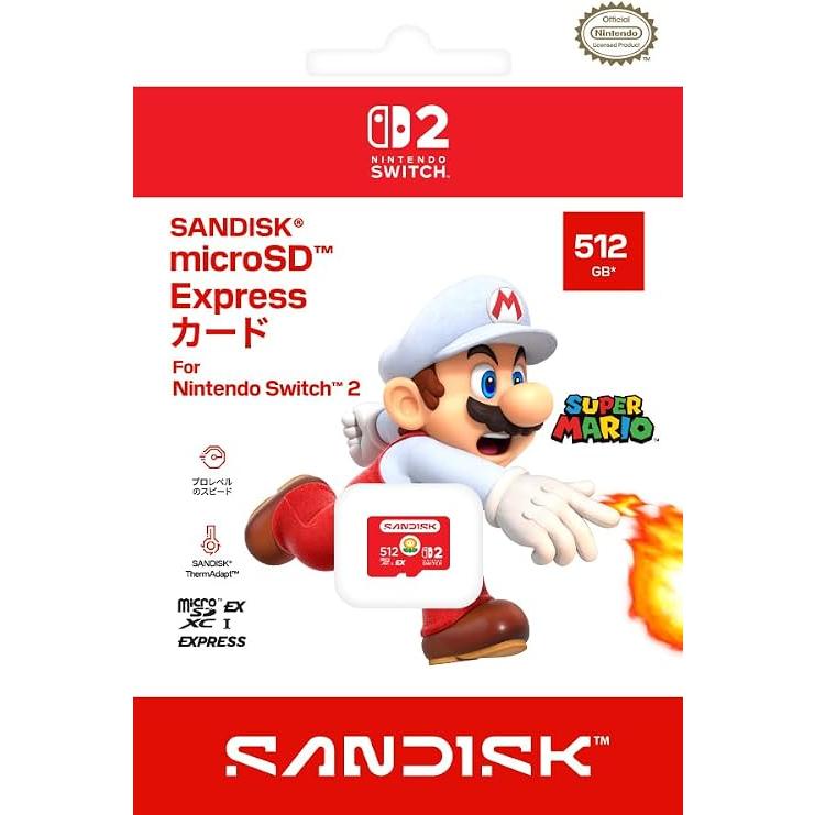 SanDisk microSD Express Card 512GB for Nintendo Switch 2【新品・未