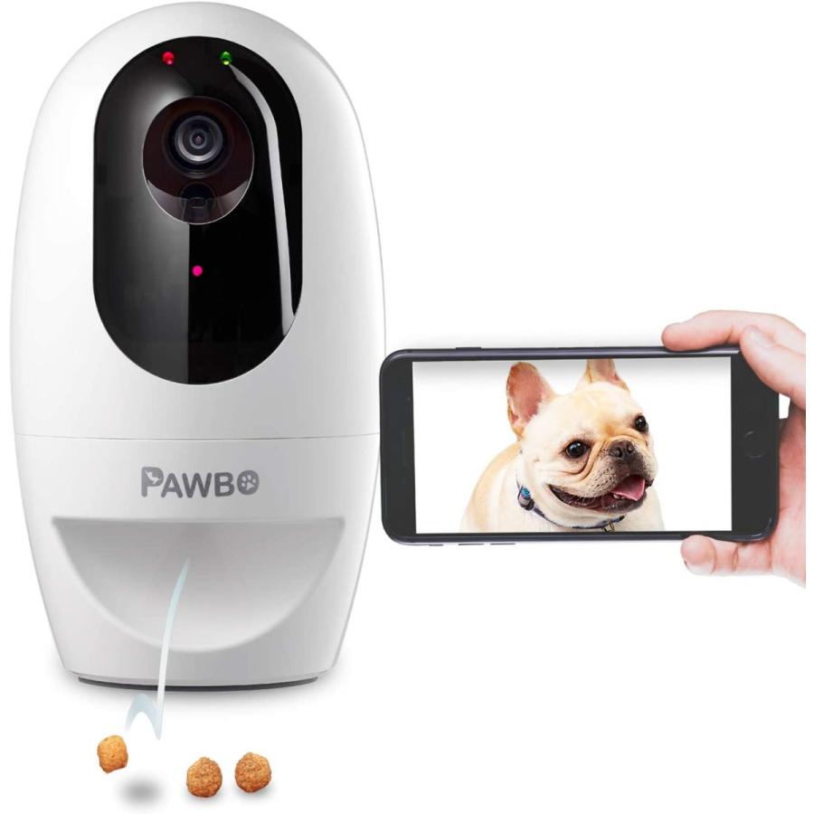人気特価激安 Pawbo パウボプラス ホワイト 自動給餌器 写真 動画 見守りカメラ お留守番カメラ Elyazma Org