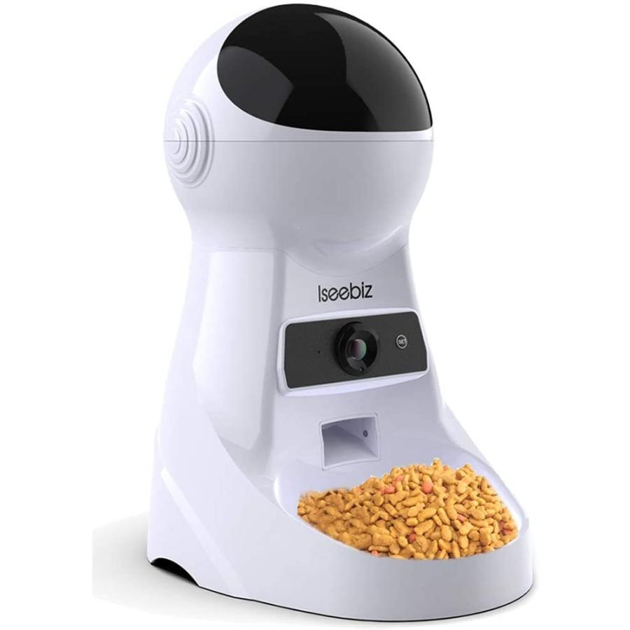 即納最大半額 自動給餌器 猫 犬用 Iseebiz スマホで遠隔操作 カメラ付きペット自動餌やり機 3 5l容量 1日6食まで タイマー式 アプリ対応 録音可 Wi 正規品 Habitat Jeunes Normandie Fr