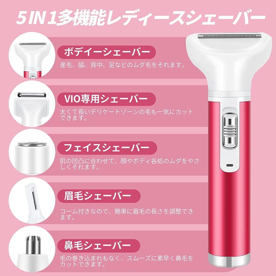 超人気の レディースシェーバー 女性 新着 シェーバー 5 女性用電動シェ Usb充電式 防水 女性用シェーバー 全身 Vio 顔 眉毛 鼻毛に対応 1 In 電気バリカン Leauduvalenciennois Fr
