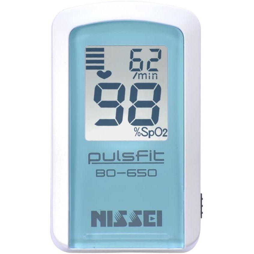日本精密測器 - パルスオキシメーター BO-650 -クレール・ブルー 心拍計-ダイエット、健康