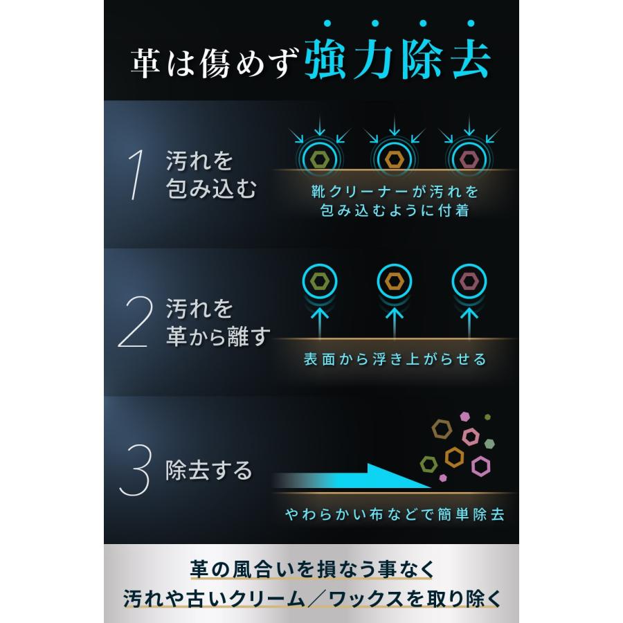 革靴 革製品 靴 クリーナー 手入れ 汚れ落とし 靴磨き レザークリーナー 手入れ 財布 バッグ カバン | DABLOCKS | 04