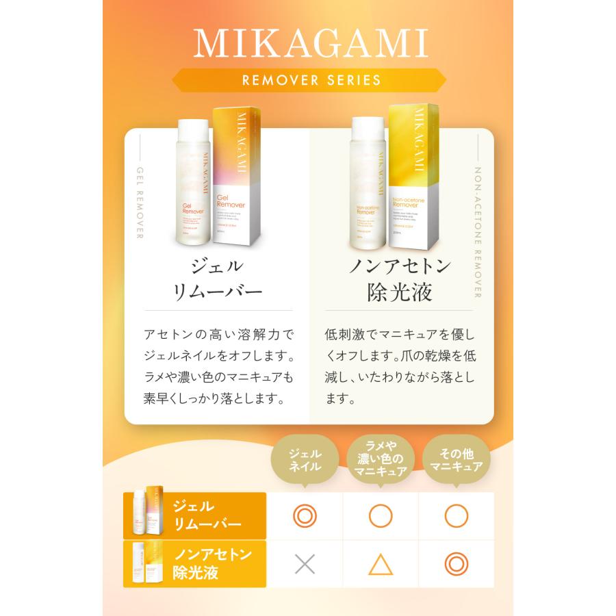 MIKAGAMI 除光液 除光液ネイル 除光液ネイル日本製 除光液爪に優しい