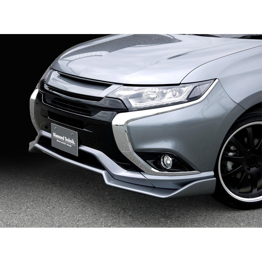 アウトランダーPHEV(中期)用フロントハーフスポイラー・FRP GF7W GF8W GG2W｜at-p-store