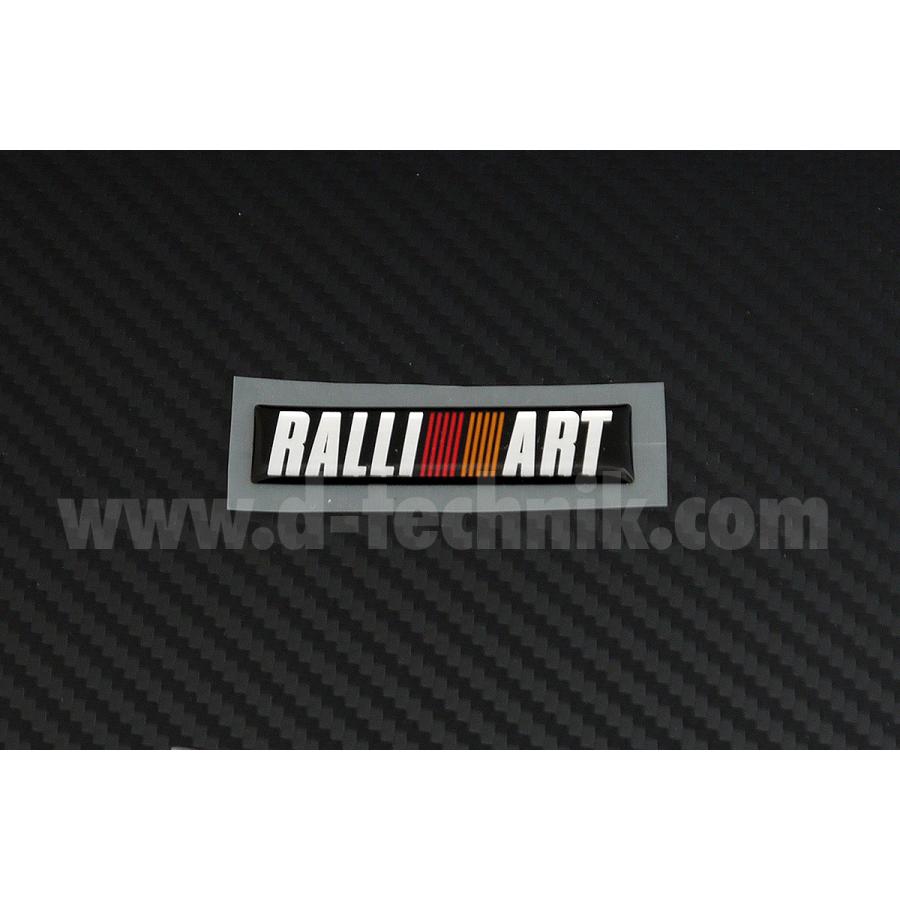 三菱　エンブレム RALLI ART エンブレム Sサイズ W66mm×H16mm 三菱純正部品 ラリーアート