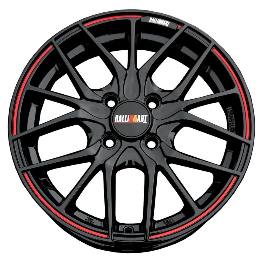 RALLI ART KOBE 15インチ アルミホイール 4.5J×15インチ 4H/100 イン