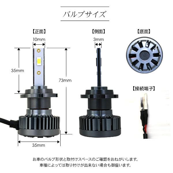 ハリアー 30系 LEDヘッドライト バルブ D4/D2 兼用 LEDフォグランプ