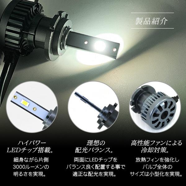 LED前照灯 弁膜 D4/D2 兼用 LEDフォフランプ 弁膜 6000K/3000LM 車検相応う CSP手当て LEDともし火 カスタム 電装一部分