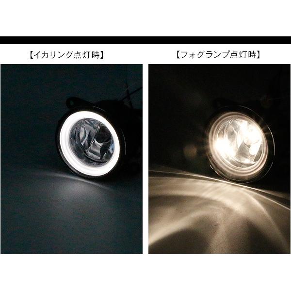日産 フーガ Y51系 フォグランプ LED イカリング付 純正交換