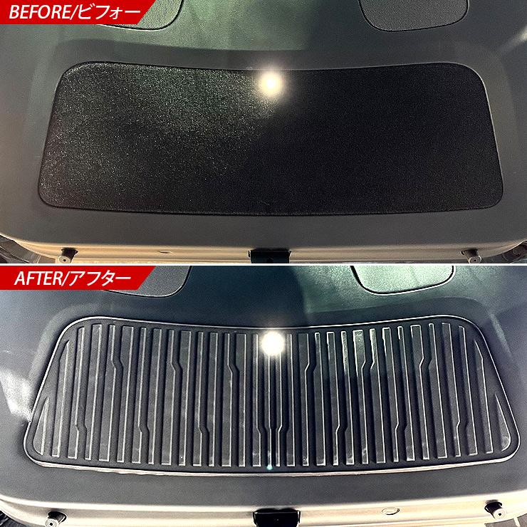 テスラ モデルY バックドア キックガード TPE製 ブラック Tesla Model