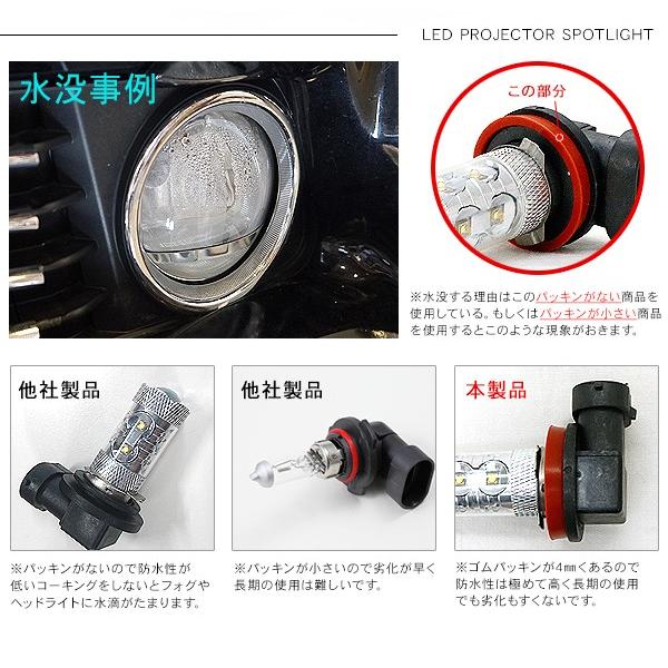 コペン ローブ/エクスプレイ LED フォグランプ 50W H8/H11/H16 LEDフォグバルブ 車検対応 6ヶ月保証 LEDライト LA400K 電装パーツ｜at-parts7117｜06