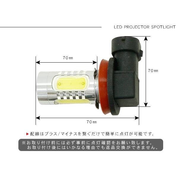 プリウスα LED フォグランプ H8/H11/H16 カットライン LEDバルブ