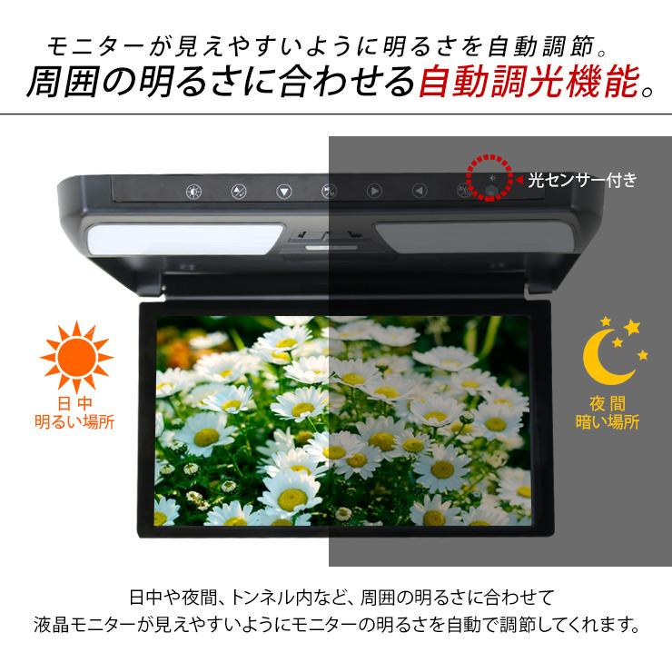 フリップダウンモニター 11.6インチ 1920×1080pixel HDMI接続可能 LED