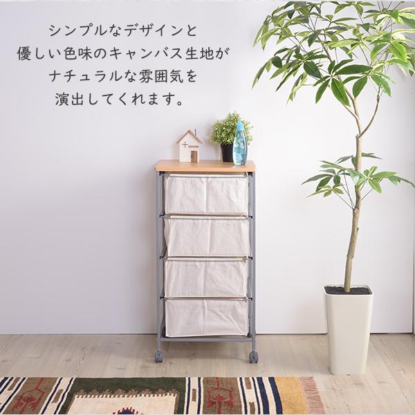 シンプルなフレームとキャンパスが可愛い収納力タップリ シェルフ