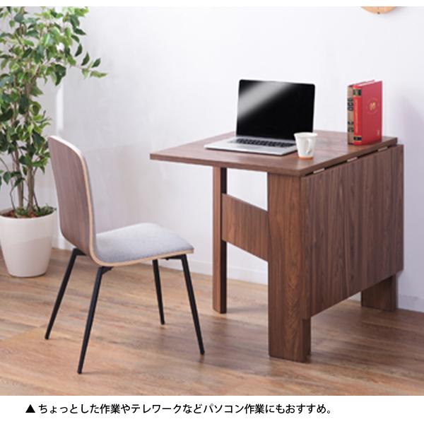ダイニングテーブル 折りたたみ時 幅20cm 折りたたみ 伸縮 バタフライ