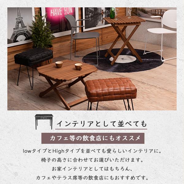 天然木 サイドテーブル Sサイズ アカシア アカシア材 フォールディング