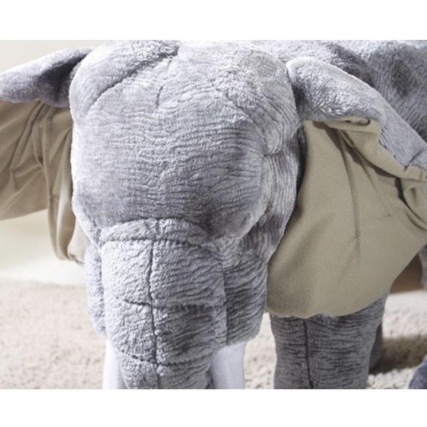 ゾウ 大人も座れるぬいぐるみ 耐荷重80kg スツール 動物 椅子