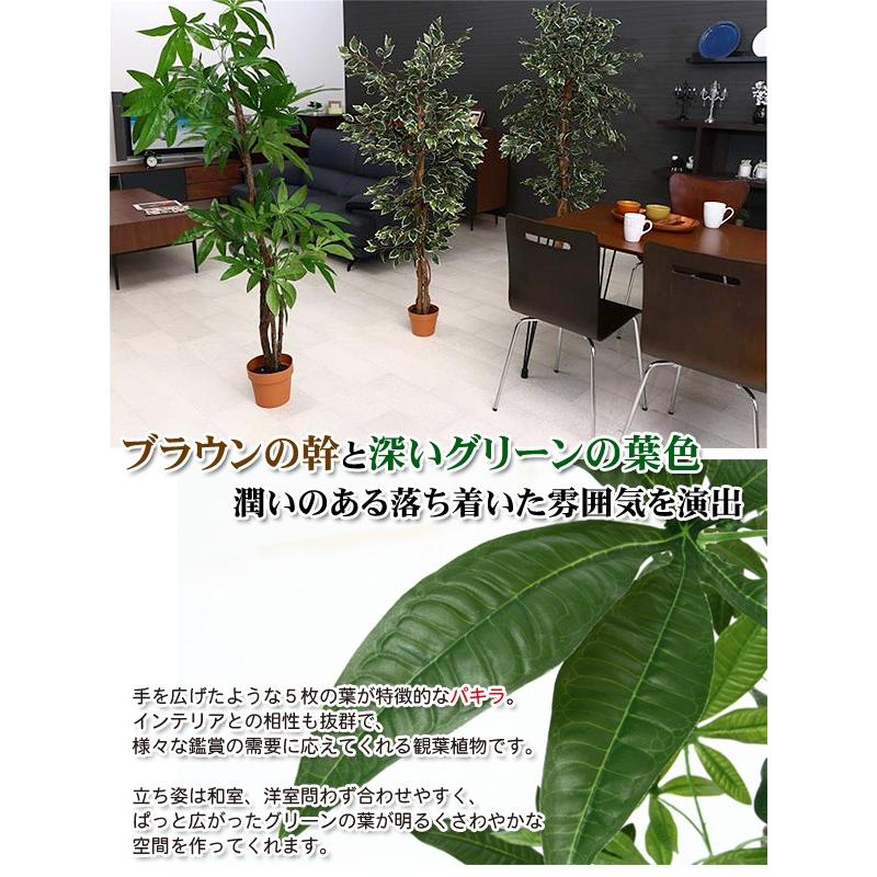 観葉植物 インテリア 人工観葉植物 造花 フェイク 水のいらないヒーリング カフェ 店舗 フェイクグリーン 鉢植え スリム 観葉植物 パキラ スタンダード 172cm Fj C ポケてりあ 通販 Yahoo ショッピング