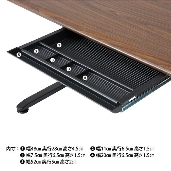 【幅120cm】引き出し付きワークデスク 事務机 学習机 引き出し付き オフィスデスク 幅120cm デスク単品 事務机 ワーキング