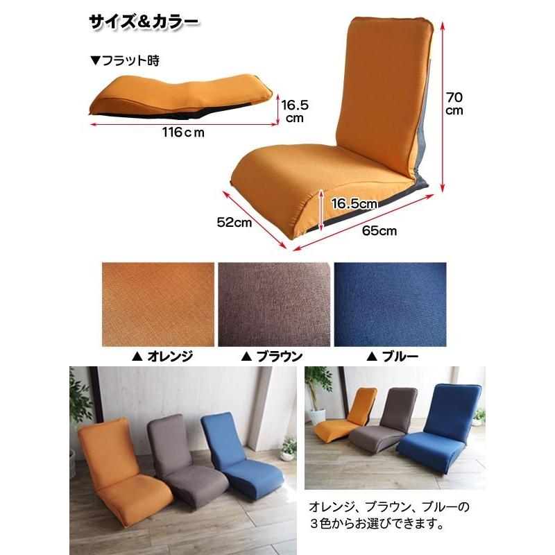 GROW 座いす 座椅子 座イス リクライニング 42段階 フロアチェア