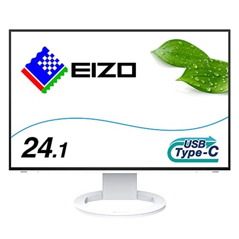 EIZO FlexScan EV2485-WT (24.1型/1920×1200/フレームレスモニター/アンチグレアIPS/疲れ目軽減/ホワ