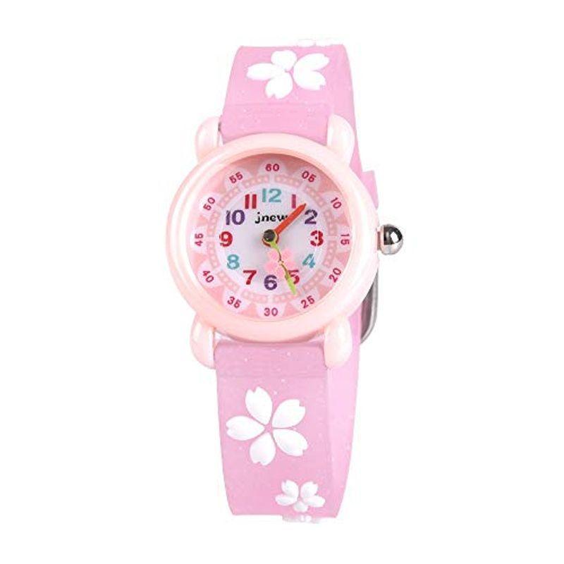 子供用 腕時計 ColiChili 女の子 ウォッチ 防水 3D 桜ウォッチ アラビア数字 見やすいかわいい アナログ表示 ピンク ガールズ 新しい