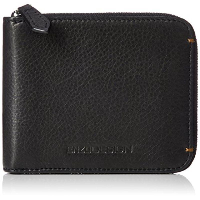 エンゾーデザイン 財布 アメリカ製ソフトレザー ブラック/ブラウン