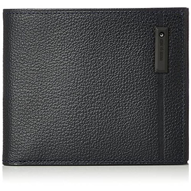 コムサメン 二つ折り財布 オンブル ブラック